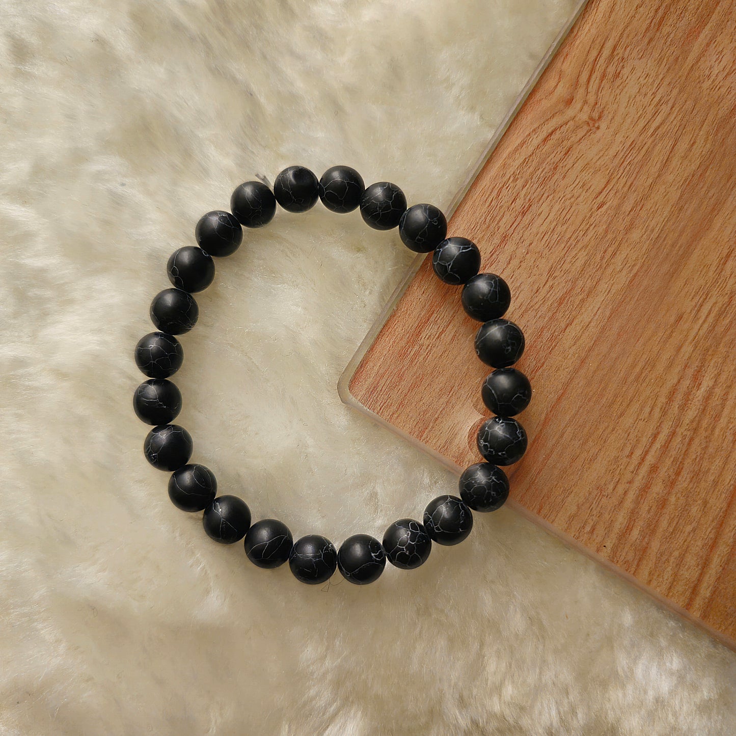 Armband - Schwarzer Howlith